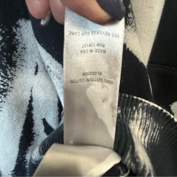 SIWY Kenzie In Adaption Monochrome Artistic Oversized Hoodie SZ L - Picture 13 of 13